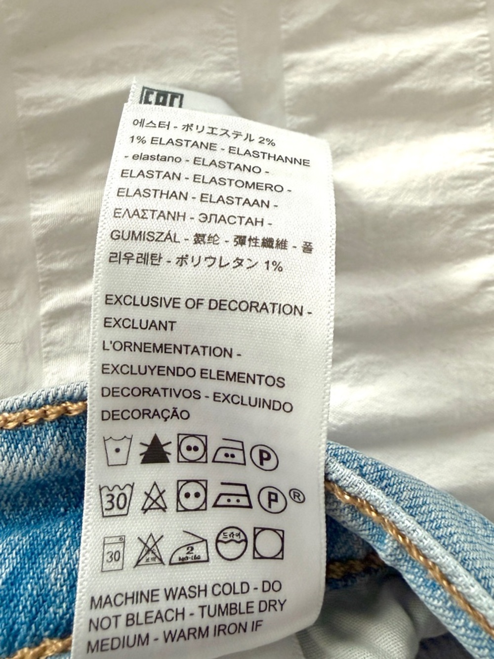 Levi’s Premium Ribcage Straight Ankle Jeans Light Wash High Rise  W28 L29 - Picture 10 of 12